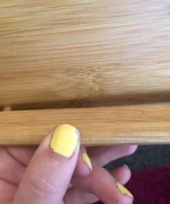 Laptop Desk Nnewvante Table Adjustable Bamboo Foldable Breakfast Serving Bed Tray w' Tilting Top Drawer 21.6" 59 71XUVkdQ 1L