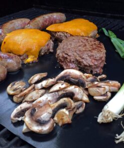 Grill Magic BBQ Grill Mat Set of 3-100% Nonstick Large Grilling Sheets - Heavy Duty Cooking Mats for Outdoor Grill Charcoal, Gas or Electric - Reusable, Extra Thick and Easy to Clean - 15.75 x 13 19 71XV7ZueOuL