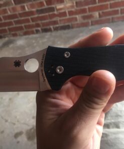 Spyderco Yojimbo 2 Specialty Tactical Knife with 3.2" CPM S30V Steel Black Wharncliffe Blade and Durable Black G-10 Handle - PlainEdge - C85GP2 Steel Blade 49 71XVnpEBqKL