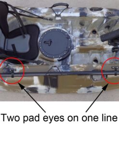 YYST Kayak Paddle Holder Kayak Paddle Clip Kayak Paddle Storage Clip - Attached to Your Pad Eye OR D Rings - Hold Two Paddles - No Paddles Included 11 71XWCI9Ge8L