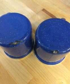 Stansport 24-Piece Enamel Camping Tableware Set Blue 41 71XWJG6jNbL