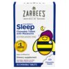 Zarbee's Kids 1mg Melatonin Chewable Tablet, Drug-Free & Effective Sleep Supplement, Easy to Take Natural Grape Flavor Tablets for Children Ages 3 and Up, 30 Count Grape Tablets, 30ct 9 71XWdLCtIBL