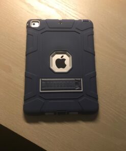 Rantice iPad 6th Generation Cases, iPad 5th Generation Case, iPad Air 2 Case, iPad 9.7 Case, Shockproof Rugged Drop Protection Cover Built with Kickstand for iPad 9.7'' A1893/A1954/A1822/A1823 Navy Blue+Gray 24 71XWkVkciL