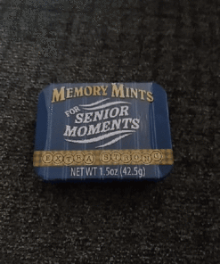 Boston America Gag Gifts Memory Mints, Sugar Candy for Senior Moments Fun Gag Tin 1.5 Ounce (Pack of 1) 12 71XWm2MRL8L