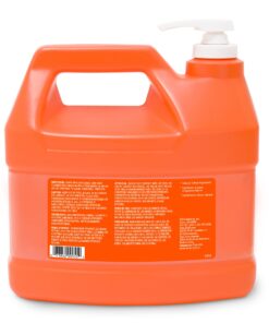 GOJO NATURAL ORANGE Pumice Hand Cleaner, 1 Gallon Quick Acting Lotion Hand Cleaner with Pumice Pump Bottle (Pack of 1) – 0955-02 128 Fl Oz (Pack of 1) 16 71XXG83IeL