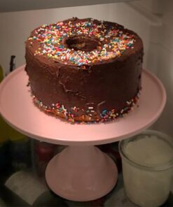 KLASKWARE Round Cake Stand 11" Melamine Cake Display Stand Dessert Cupcake Display Tray for Graduation,Wedding,Birthday,Party,Baby Shower,Anniversary,Ceremony,Christmas Pink 20 71XXa7gBNWL