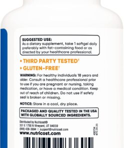 Nutricost Astaxanthin 12mg, 60 Softgels - Non-GMO and Gluten Free (2 Month Supply) 60 Count (Pack of 1) 7 71XZMqTe56L