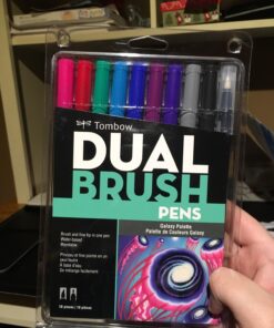 Tombow 56188 Dual Brush Pen Art Markers, Galaxy, 10-Pack. Blendable, Brush and Fine Tip Markers 1-Pack 40 71XZdeMQpnL