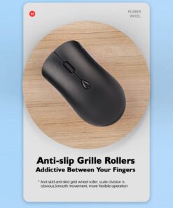 Wireless Mouse, 2.4G Wireless or Bluetooth 5.2 Connection, 800 1200 1600 DPI, USB Rechargeable, Ergonomic Silent Cordless Mice, for PC, Laptop, Computer (Black) Black 15 71XZie2JX1L