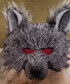 Himine Gray Wolf's Head Mask for Halloween Christmas Party Stage performances and other festivals 43 71XbP5S2PSL