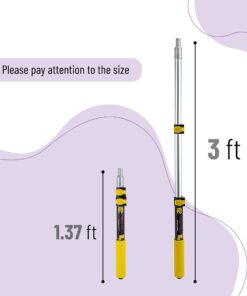 Alternative view of Bates- Extension Pole, 1.4 to 3 Ft Pole, Telescoping Pole, Paint Pole, Extendable Pole, Paint Roller Extension Pole, Painters Pole, Extension Handle, Telescoping Handle, Telescoping Paint Roller Pole