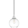 Linea di Liara Primo Large Chrome Glass Globe Pendant Light Fixture Farmhouse Pendant Lighting for Kitchen Island Mid Century Modern Ceiling Light Clear Glass Shade, UL Listed 21 71XcK1XpqcL