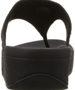 Fitflop Women's Lulu Superglitz Textile Sandal 11 Black 10 71XcTfrxGLL