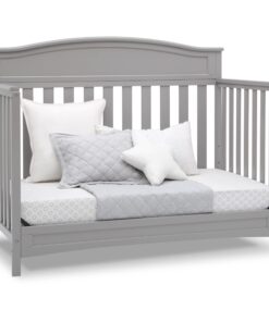 Delta Children Emery 4-in-1 Convertible Baby Crib - Greenguard Gold Certified, Grey 4-in-1 Crib 34 71XdVBAz88L