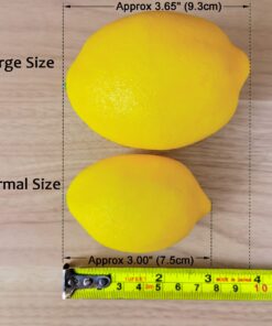 JEDFORE Fake Fruit Home House Kitchen Party Decoration Artificial Lifelike Simulation Yellow Lemon 10pcs Set 10 Pcs - Large Size 30 71XeRcWBSUL