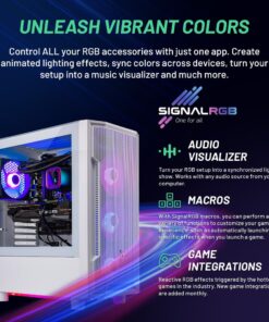 Skytech Gaming Archangel Gaming PC, Ryzen 7 5700X 3.4 GHz, RTX 4060, 1TB NVME, 16GB DDR4 RAM 3200, 600W Gold PSU Wi-Fi, Win 11 Home, RGB-Keyboard and RGB-Mouse Included 5700X | 4060 11 71XeffloJ6L