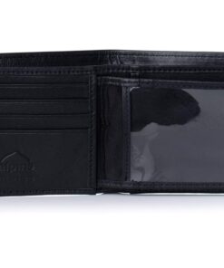 Alpine Swiss Mens RFID Blocking Leather Multi Card High Capacity Bifold Wallet One Size Black 20 71XerBWHnZL