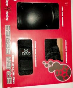 Triple Eight Saver Series Pad Set with Kneesavers, Elbowsavers and Wristsavers Black Large 35 71XfbW18EzL