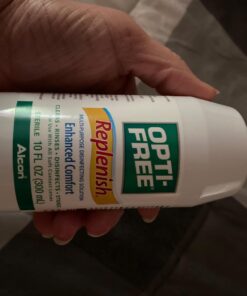 Opti-Free Replenish Multi-Purpose Disinfecting Solution with Lens Case, Twin Pack, 10-Fluid Ounces Each - 2 Count(Pack of 1) 10 Fl Oz - 2 Count(Pack of 1) 39 71Xfh8tgEeL