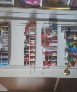 Lavish Home (White) 6-Tier Adjustable Kitchen Door Rack for Pantry Organization and Storage Shelving, (L) 19” x (W) 5” x (H) 56-64 52 71XfhhW8pzL