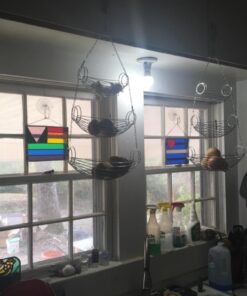 Home Basics 3-Tier Adjustable Chrome Heavy Duty Wire Hanging Fruit or Vegetable Kitchen Storage Baskets, Chrome Finish, Hammock Style 27 71XflXMQBUL