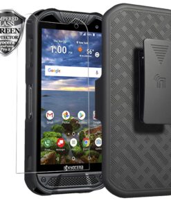 Kyocera DuraForce Pro 2 Case, Ailiber E6910 Holster with Screen Protector, Swivel Belt Clip, Kickstand Holder, Shock Proof Pouch Slim Shell Slide Cover for Verizon Kyocera Dura Force Pro2 - Black 11 71XgQK5E83L
