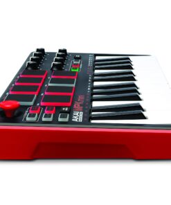 Akai Professional MPK Mini MKII – 25 Key USB MIDI Keyboard Controller With 8 Drum Pads, 8 Assignable Q-Link Knobs and Pro Software Suite Included Red 31 71XgXDf1hTL