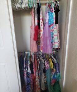 Whitmor Double Closet Rod - Heavy Duty Closet Organizer- Chrome 1 DESIGN 1 33 71XhKJhhlfL