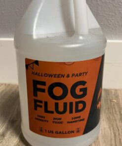 Froggy's Fog Halloween and Party Fog Fluid, High Output Long-Lasting Fog Juice for 400-1500 Watt Water-Based Fog Machines, Great for Pro and Home Haunters, Theatrical Effects, DJs, and More, 1 Gallon 23 71Xhm2jlamL