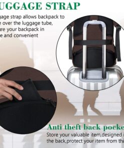 MATEIN 15.6 in Laptop Backpack, School Backpack with USB for Men Women and College Student, Durable Laptop Bag for Laptop Accessories Water Resistant Travel Backpack Functional Birthday Gifts 15.6 Inch Tawny Brown 20 71Xi4ZQ6mEL 1