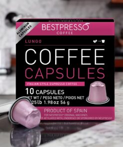 Bestpresso Coffee For Nespresso Original Machine 120 Aluminum Pods Certified Genuine Espresso Variety Pack Pods Compatible with Nespresso Original (Intense Variety Pack) intense variety pack 12 Count (Pack of 10) 17 71XiIvQnhVL