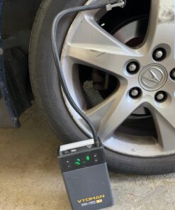 VTOMAN X1 Jump Starter with Air Compressor, 2500A Portable Battery Booster(Up to 8.5L Gas/6L Diesel Engines) with 150PSI Digital Auto Tire Inflator, 12V Car Lithium Battery Jump Box Pack Power Charger Gray 34 71XizFDqGzL