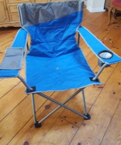 Coleman Big-N-Tall Quad Chair with Cup Holder & Side Pocket, Water-Resistant Oversized Camping Chair Supports up to 600lbs, Great for Tailgating, Camping & Outdoor Use, Carry Bag Included Blue 38 71Xj3qNc4KL