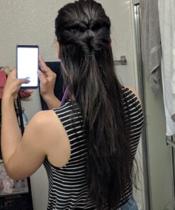 Conair Topsy Tail Hair Tool, Ponytail Hair Loop Styling Tool with Hair Ties Hair Styling Kit Included, 5-Piece Set Black 33 71XjCm gasL