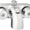 Heavy Duty 3 3/8" Centers Chrome Plated Diverter Clawfoot Tub Faucet Basic pack 81 71XjPjlkgiL