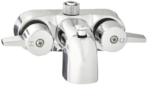 Heavy Duty 3 3/8" Centers Chrome Plated Diverter Clawfoot Tub Faucet Basic pack