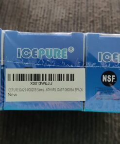ICEPURE DA29-00020B Samsung Refrigerator Water Filter Replacement for DA29-00020A/B, HAF-CIN/EXP, RF28HFEDBSR, RF263BEAESR, RF263TEAESG, RF28HDEDBSR, HAF-CIN, RF4287HARS,RF4267HARS ,DA97-08006A 3PACK 60 71XkQYpLRnL