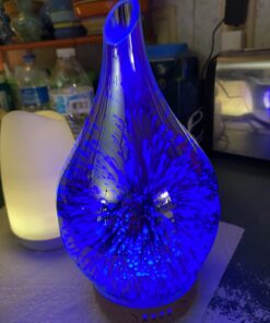 Porseme Oil Diffuser 3D Glass Aromatherapy Ultrasonic Humidifier, Air Refresh Auto Shut-Off, Timer Setting, BPA Free for Home Hotel Yoga Leisure SPA Gift 100ml Last 4H C1-100ml Afantty 33 71XkupSsZHL