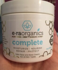 Era Organics Manuka Honey Face Cream - Advanced 12-in-1 Nourishing and Rejuvenating Daily Face Moisturizer for Women and Men - Face Moisturizer for Sensitive Skin - Body Moisturizer for Dry Skin 4 oz Regular 4 Ounce (Pack of 1) 36 71XlbyPKXqL