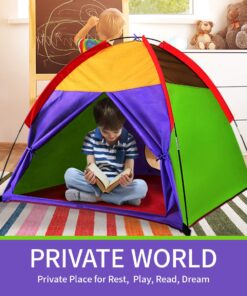 Alvantor Kids Tents Indoor Children Play Tent For Toddler Tent For Kids Pop Up Tent Boys Girls Toys Indoor Outdoor Playhouse Camping Playground 8010 Rainbow 48”x48”x42" 33 71XmpkogPeL