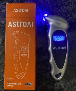 AstroAI Digital Tire Pressure Gauge 150 PSI 4 Settings for Car Truck Bicycle with Backlight LCD and Non-Skid Grip Car Accessories, Silver (1 Pack) Small 1 26 71XnFCsXUNL