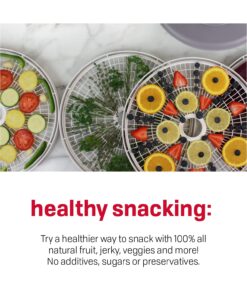 NESCO FD-75A Snackmaster Pro Food Dehydrator, For Snacks, Fruit, Beef Jerky, Gray 41 71XnXgkiNaL