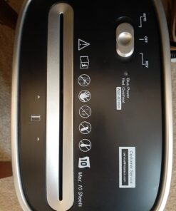 Paper Shredder for Home Office,VidaTeco 10-Sheet Cross-Cut Shredder with US Patented Cutter,Also Shreds Card/CD/Clip,Paper Shredder for Home Use Heavy Duty,Durable with Jam Proof,3.9-Gallon Bin(ETL) 39 71XoLmKQnkL