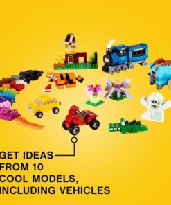 LEGO Classic Medium Creative Brick Box 10696 Building Toy Set - Featuring Storage, Includes Train, Car, and a Tiger Figure, and Playset for Kids, Boys, and Girls Ages 4-99 41 71XoMu2uxvL