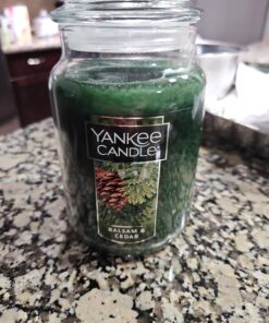 Yankee Candle Balsam & Cedar Scented, Classic 22oz Large Jar Single Wick Candle, Over 110 Hours of Burn Time | Holiday Gifts for All Classic Large Jar 30 71XonT1VPuL 1