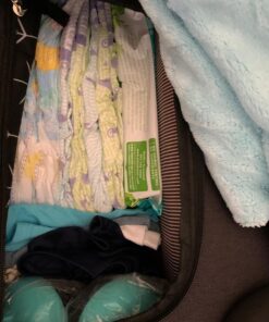 Hap Tim Diaper Bag Backpack,Large Capacity Travel Back Pack Maternity Baby Nappy Changing Bags, Double Compartments with Stroller Straps,Waterproof,Black (US7340-DG) Dark Grey 55 71XoqfX6E8L