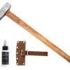 1844 Helko Werk Germany Classic Nordic Splitting Axe - Made in Germany for Splitting Wood and Splitting Rounds and Heavy Duty Firewood, Scandinavian Axe - Head 5.5 lbs, Handle 31 in. (Nordic) #13521 20 71Xpm4vloS