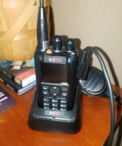 BTECH DMR-6X2 (DMR and Analog) 7-Watt Dual Band Two-Way Radio (136-174MHz VHF & 400-480MHz UHF), with GPS and Recording, Includes Full Kit with 2 Batteries, Programming Cable, and More 24 71XqKk54OiL