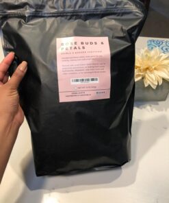 Dried Rose Petals and Rose Buds - Red - 1 Pound Edible Flowers - Use in Tea, Baking, Making Rose Water, Crafting, Wedding Confetti - Included Sample Bottle of Rose Absolute Essential Oil - by bMAKER 44 71XqQnO6PQL