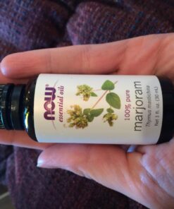 NOW Essential Oils, Marjoram Oil, Normalizing Aromatherapy Scent, Cold Pressed, 100% Pure, Vegan, Child Resistant Cap, 1-Ounce 1 Fl Oz (Pack of 1) 25 71XqjaTmAOL